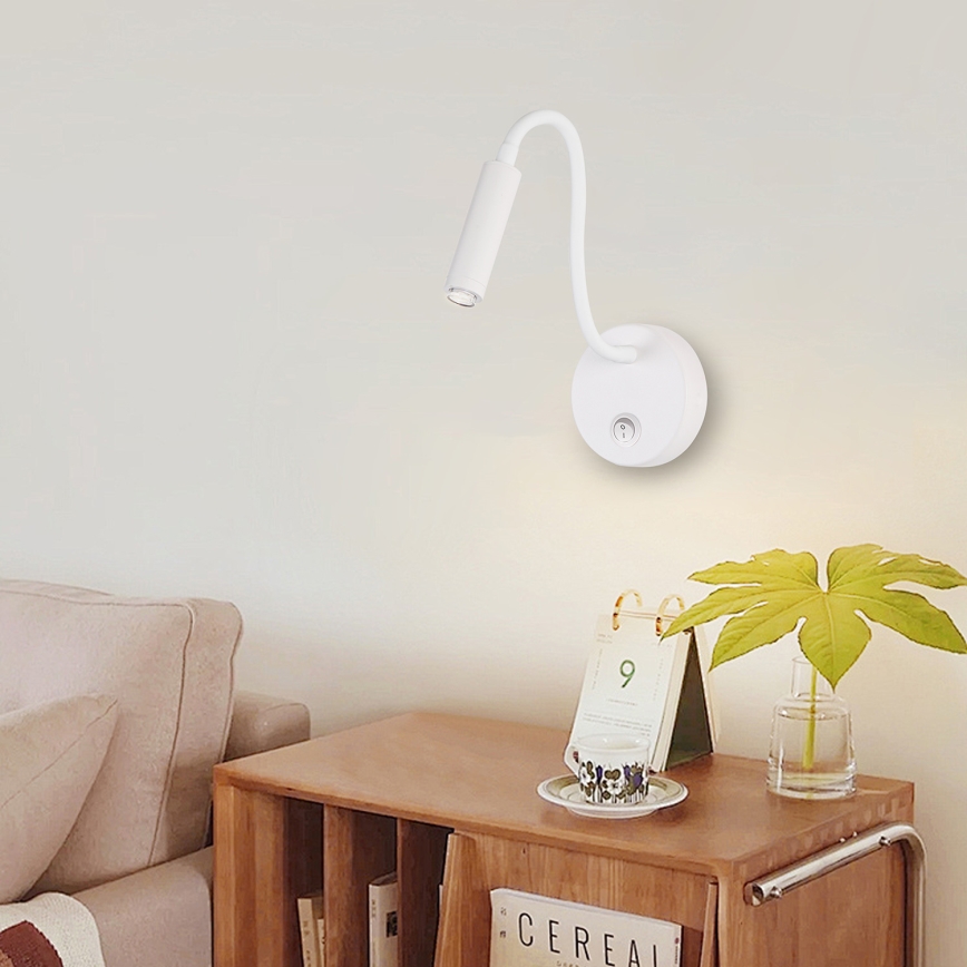 Brilagi - LED Димируем гъвкава стена лампа MAYA 1xG9/4W/230V бял 2700-6500K Wi-Fi Tuya