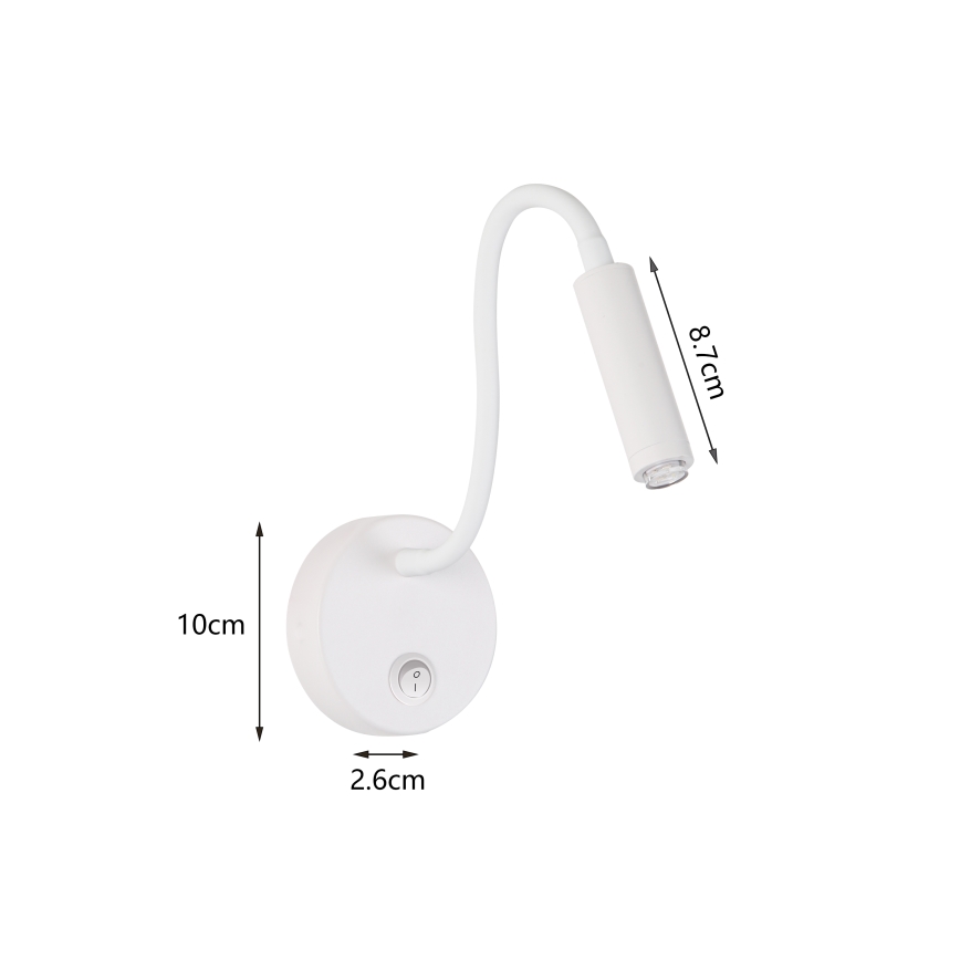 Brilagi - LED Димируем гъвкава стена лампа MAYA 1xG9/4W/230V бял 2700-6500K Wi-Fi Tuya