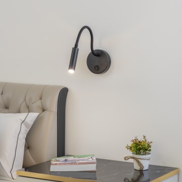 Brilagi - LED Димируем гъвкава стена лампа MAYA 1xG9/4W/230V черен 2700-6500K Wi-Fi Tuya