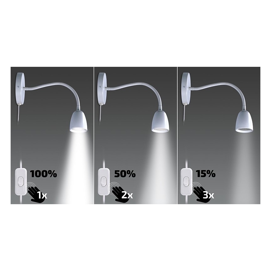 Brilagi - LED Димируем малък аплик LED/4W/230V бял