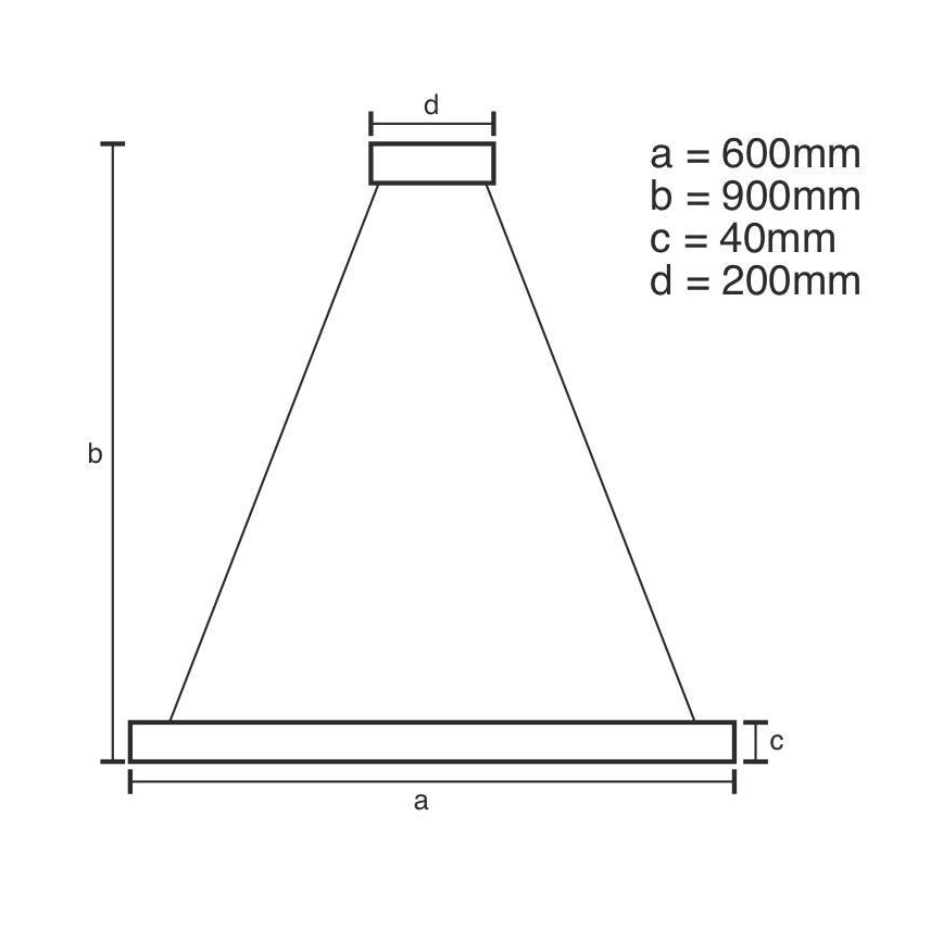 Brilagi - LED Димируем пендел CIRCLE LED/42W/230V 3000-6500K + дистанционно управление