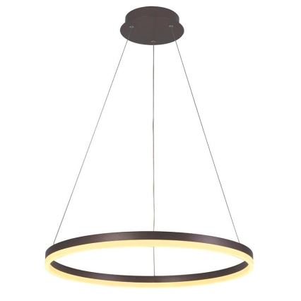 Brilagi - LED Димируем пендел CIRCLE LED/42W/230V 3000-6500K кафяв + дистанционно управление