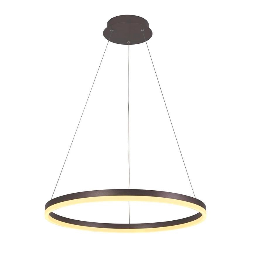 Brilagi - LED Димируем пендел CIRCLE LED/42W/230V 3000-6500K кафяв + дистанционно управление