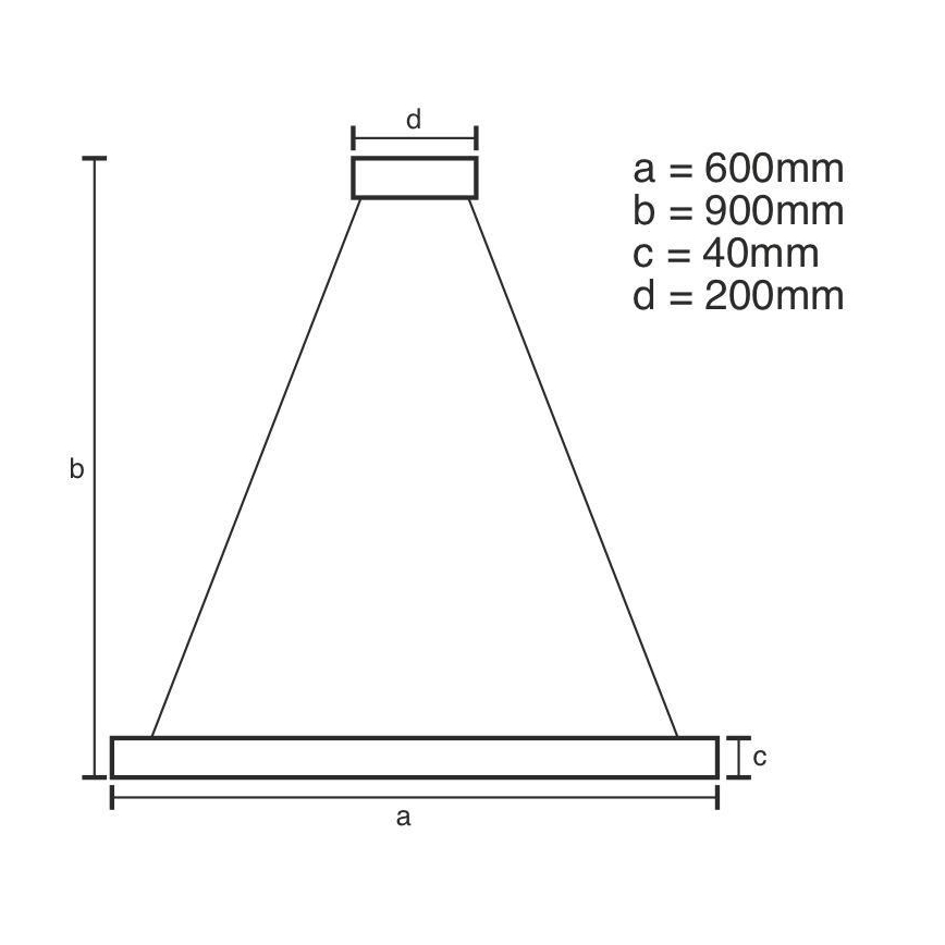 Brilagi - LED Димируем пендел CIRCLE LED/42W/230V 3000-6500K кафяв + дистанционно управление