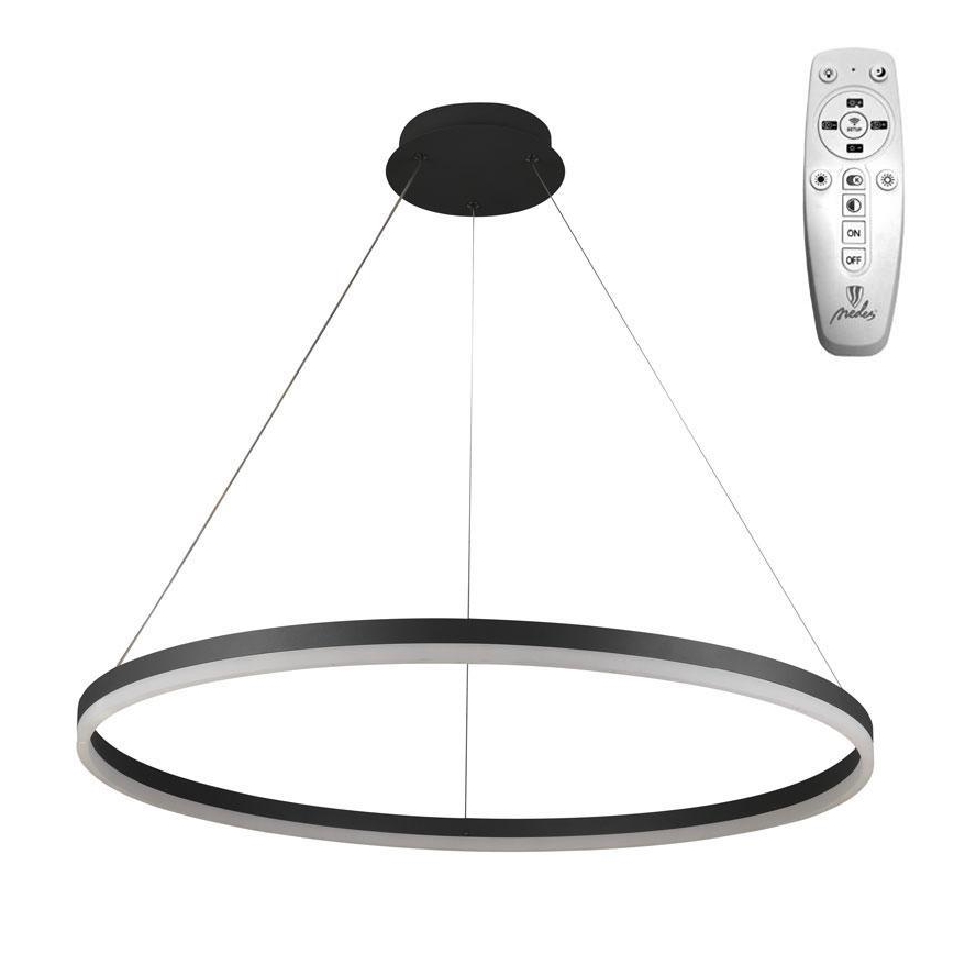 Brilagi - LED Димируем пендел CIRCLE LED/55W/230V 3000-6500K черен + дистанционно управление