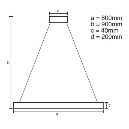 Brilagi - LED Димируем пендел CIRCLE LED/55W/230V 3000-6500K черен + дистанционно управление