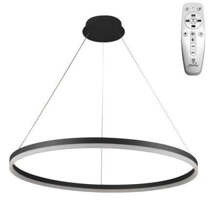 Brilagi - LED Димируем пендел CIRCLE LED/55W/230V 3000-6500K черен + дистанционно управление
