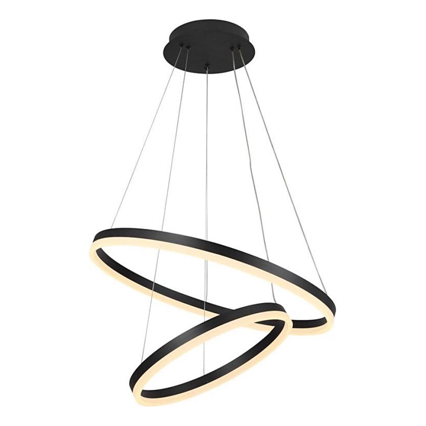 Brilagi - LED Димируем пендел CIRCLE LED/70W/230V 3000-6500K черен + дистанционно управление