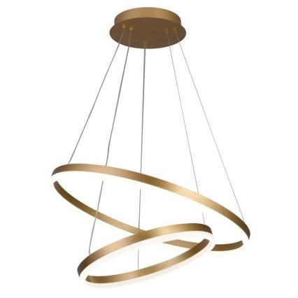 Brilagi - LED Димируем пендел CIRCLE LED/70W/230V 3000-6500K златист + дистанционно управление