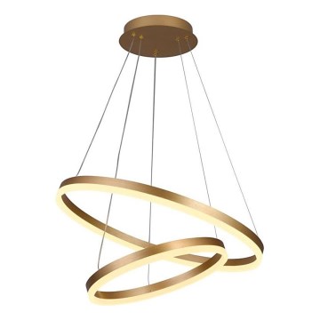 Brilagi - LED Димируем пендел CIRCLE LED/70W/230V 3000-6500K златист + дистанционно управление