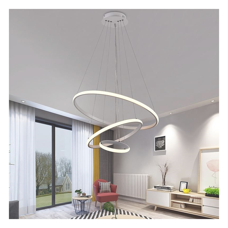 Brilagi - LED Димируем пендел CIRCLE LED/90W/230V 3000-6500K + дистанционно управление