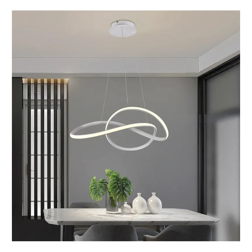 Brilagi - LED Димируем пендел COSMOWAVE LED/70W/230V 3000-6500K бял + дистанционно управление