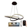 BRILAGI - LED Димируем пендел COSMOWAVE LED/70W/230V 3000-6500K кафяв + дистанционно управление