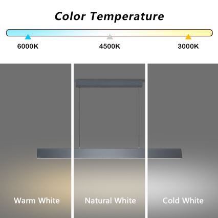 Brilagi - LED Димируем пендел SLIMLINE LED/40W/230V 3000-6000K антрацит + дистанционно управление