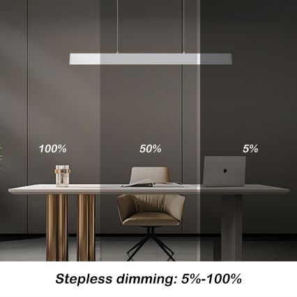 Brilagi - LED Димируем пендел SLIMLINE LED/40W/230V 3000-6000K бял + дистанционно управление