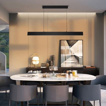 Brilagi - LED Димируем пендел SLIMLINE LED/40W/230V 3000-6000K черен + дистанционно управление