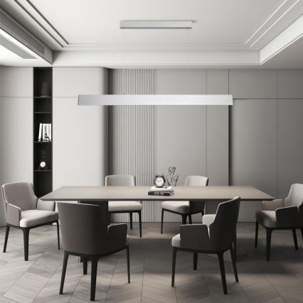 Brilagi - LED Димируем пендел SLIMLINE LED/40W/230V 3000-6000K сребрист + дистанционно управление