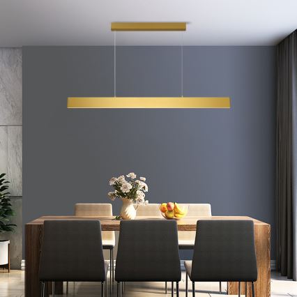 Brilagi - LED Димируем пендел SLIMLINE LED/40W/230V 3000-6000K златист + дистанционно управление