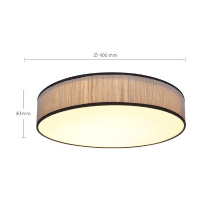 Brilagi - LED Димируем плафон AURORA LED/48W/230V 3000-6500K Ø 40 см + дистанционно управление