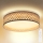 Brilagi - LED Димируем плафон CAMILA LED/48W/230V 3000-6500K бамбук Ø 40 см + дистанционно управление