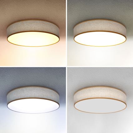 Brilagi - LED Димируем плафон CARMEN LED/48W/230V 3000-6500K Ø 40 см + дистанционно управление