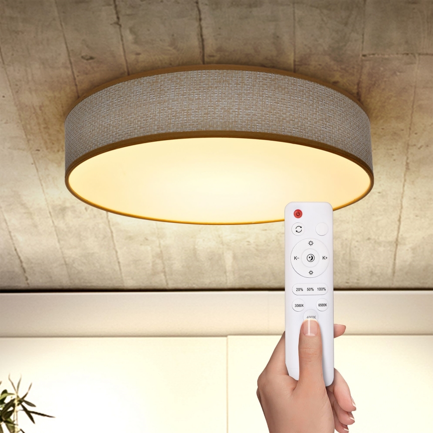 Brilagi - LED Димируем плафон CARMEN LED/48W/230V 3000-6500K Ø 40 см + дистанционно управление
