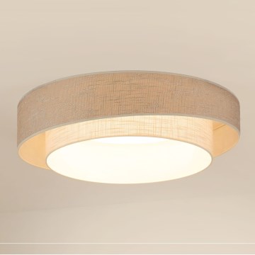 Brilagi - LED Димируем плафон DOVER SHINE LED/24W/230V 3000/4000/6500K сив/кремав + дистанционно управление