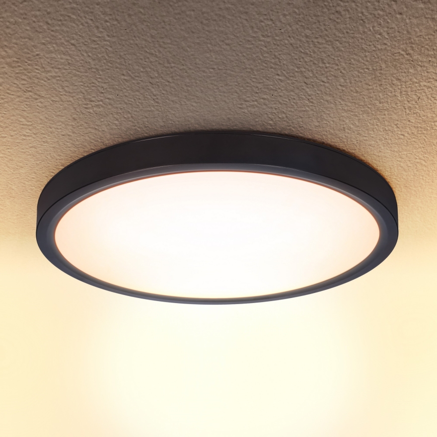 Brilagi - LED Димируем плафон ESTELA LED/48W/230V 3000-6500K ø 40 см черен + дистанционно управление