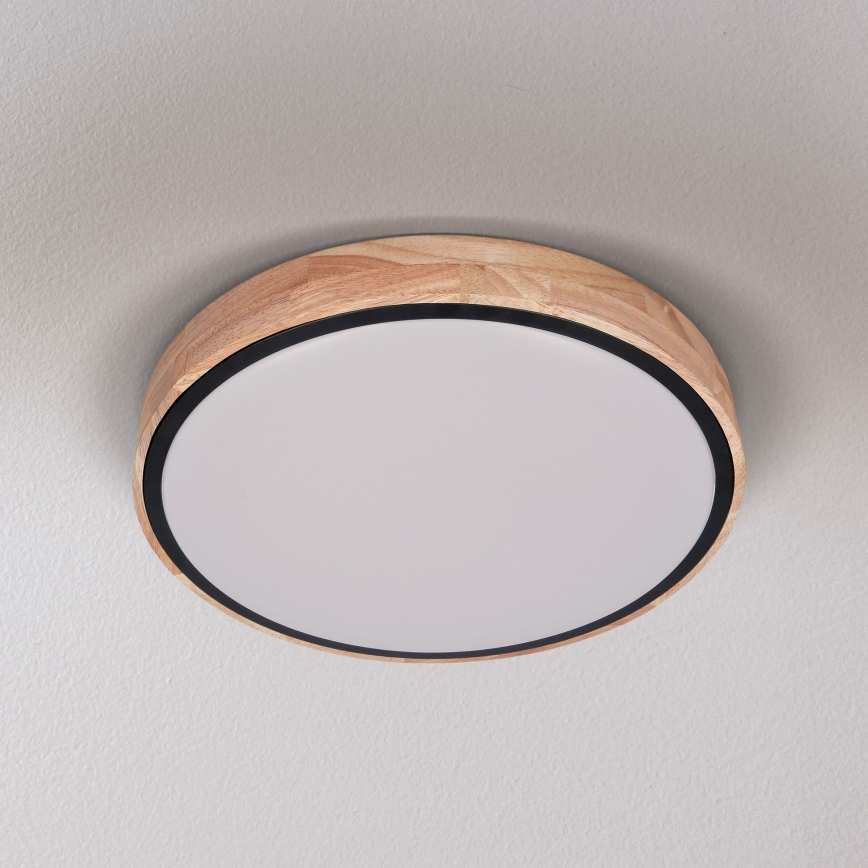Brilagi - LED Димируем плафон GLORIA LED/48W/230V 3000-6500K дъб Ø 40 см + дистанционно управление