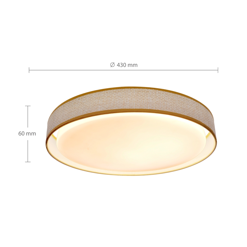 Brilagi - LED Димируем плафон KIANIA LED/48W/230V 3000-6500K Ø 43 см + дистанционно управление