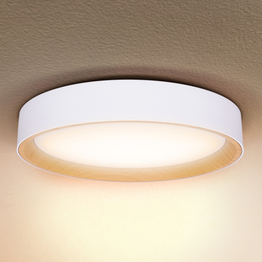 Brilagi - LED Димируем плафон LARIOS LED/48W/230V 3000-6500K ø 39 см бял + дистанционно управление