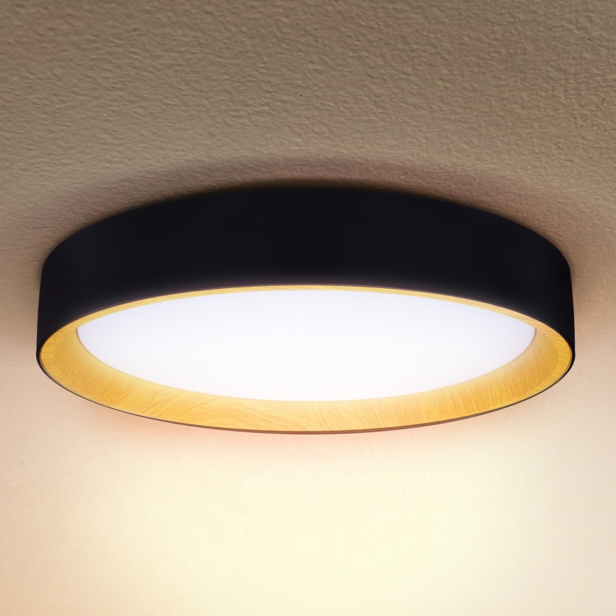 Brilagi - LED Димируем плафон LARIOS LED/48W/230V 3000-6500K ø 39 см черен + дистанционно управление