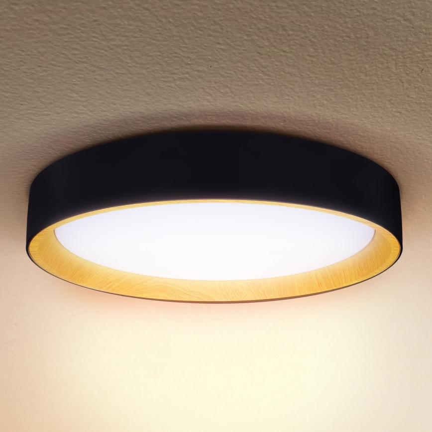 Brilagi - LED Димируем плафон LARIOS LED/60W/230V 3000-6500K ø 49 см черен + дистанционно управление