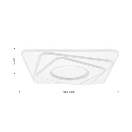 Brilagi - LED Димируем плафон MODERN LED/100W/230V 2700-6500K 48x48 см + дистанционно управление