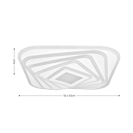 Brilagi - LED Димируем плафон MODERN LED/210W/230V 2700-6500K 55x55 см + дистанционно управление