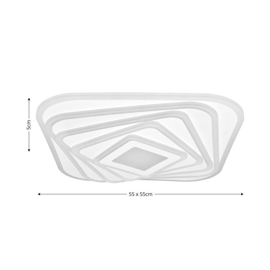 Brilagi - LED Димируем плафон MODERN LED/210W/230V 2700-6500K 55x55 см + дистанционно управление