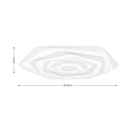Brilagi - LED Димируем плафон MODERN LED/85W/230V 2700-6500K Ø 53 см + дистанционно управление