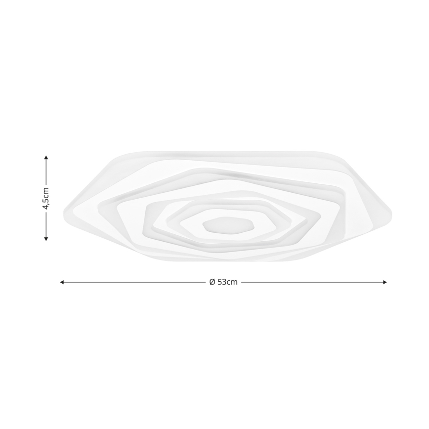 Brilagi - LED Димируем плафон MODERN LED/85W/230V 2700-6500K Ø 53 см + дистанционно управление