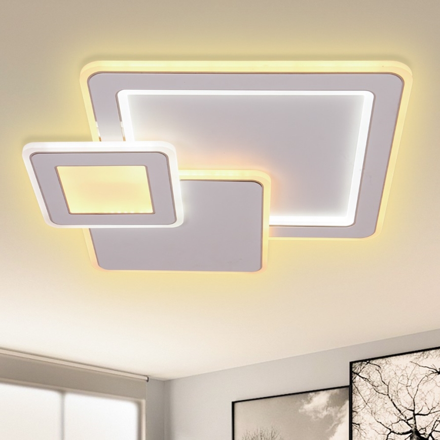 Brilagi - LED Димируем плафон MODERN LED/93W/230V 2700-6500K 48,5x48,5 см + дистанционно управление
