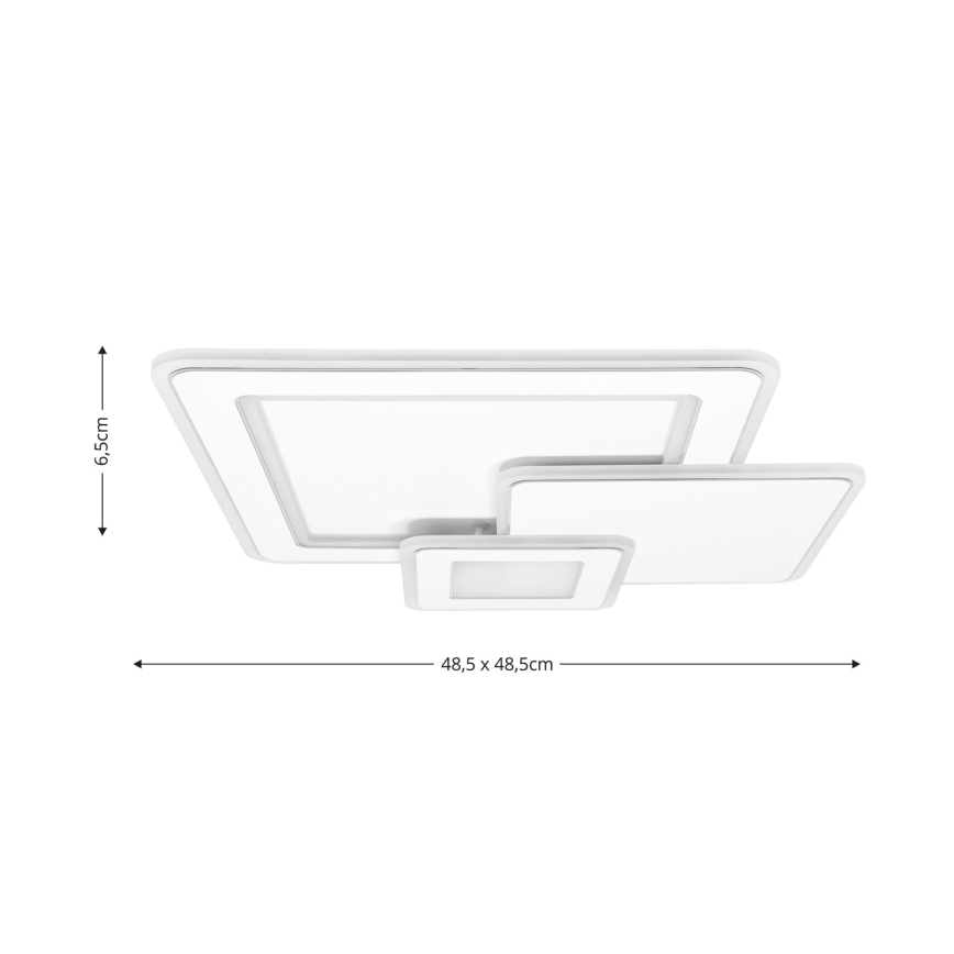 Brilagi - LED Димируем плафон MODERN LED/93W/230V 2700-6500K 48,5x48,5 см + дистанционно управление