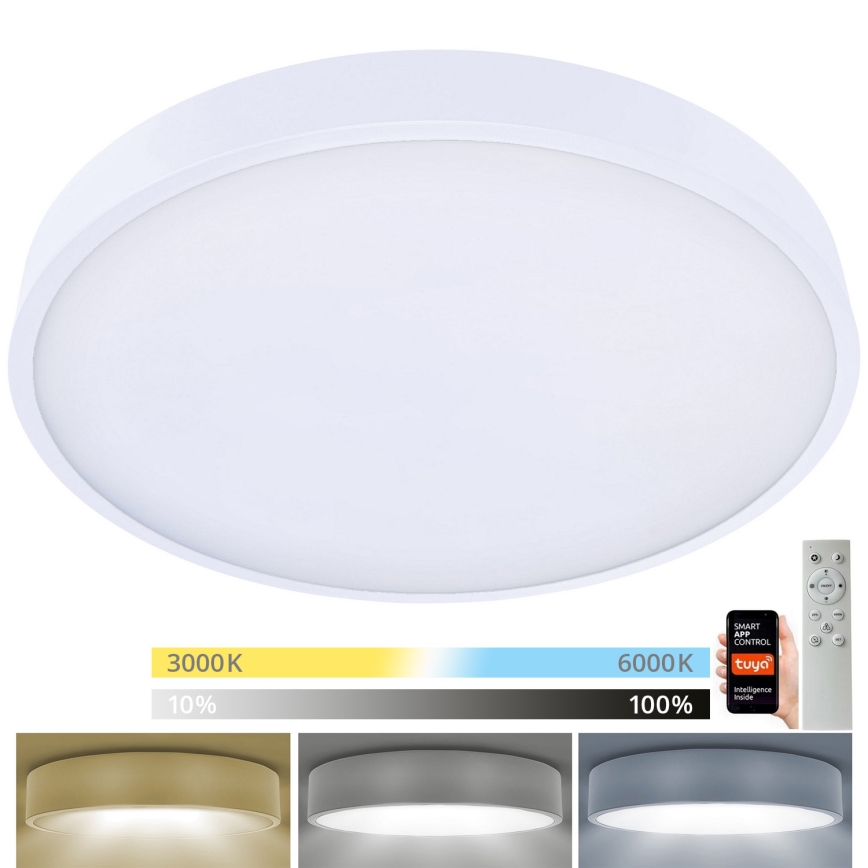 Brilagi - LED Димируем плафон POOL SMART LED/60W/230V 50 см 3000-6000K Wi-Fi Tuya + дистанционно управление бял