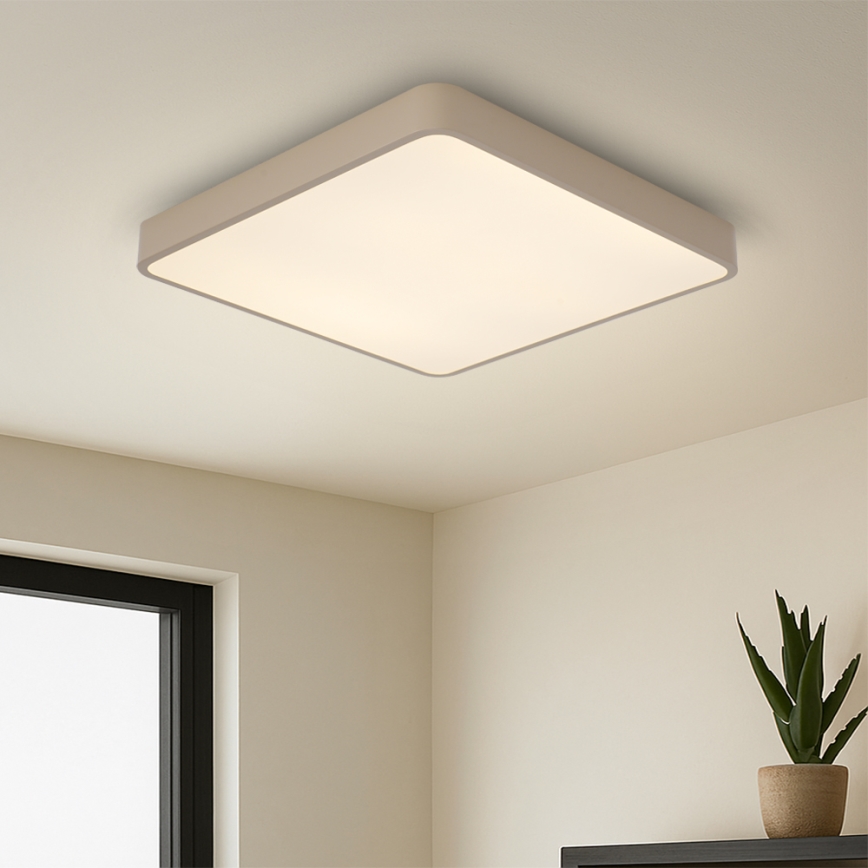 BRILAGI - LED димируемо таванно осветително тяло POOL SQUARE LED/48W/230V 3000-6000K 50x50 cm бежово + дистанционно управление