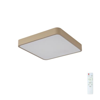 BRILAGI - LED димируемо таванно осветително тяло POOL SQUARE LED/48W/230V 3000-6000K 50x50 cm бежово + дистанционно управление