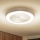 Brilagi - LED Димируем плафон с вентилатор LED/30W/230V 3000-6500K бял + дистанционно управление