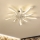 Brilagi - LED Димируем плафон с вентилатор LED/50W/230V 3000-6500K бял + дистанционно управление