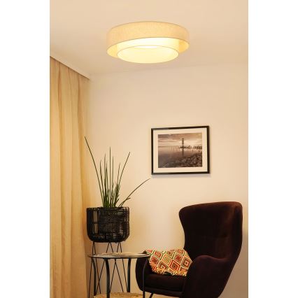 Brilagi - LED Димируем плафон SHINE LED/24W/230V 3000/4000/6500K кремав + дистанционно управление