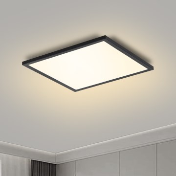 Brilagi - LED Димируем плафон SLIMFRAME LED/25W/230V 30x30 см 3000-6000K черен + дистанционно управление