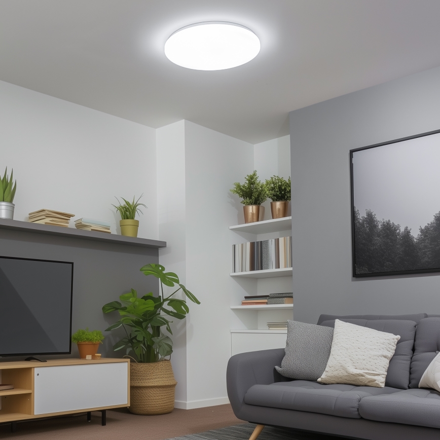 Brilagi - LED Димируем плафон SMART LED/24W/230V 2700-6500K Wi-Fi Tuya + дистанционно управление