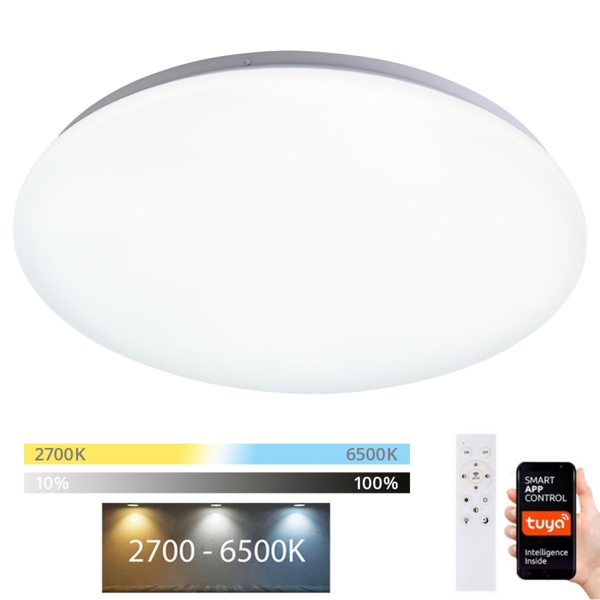 Brilagi - LED Димируем плафон SMART LED/36W/230V 2700-6500K Wi-Fi Tuya + дистанционно управление