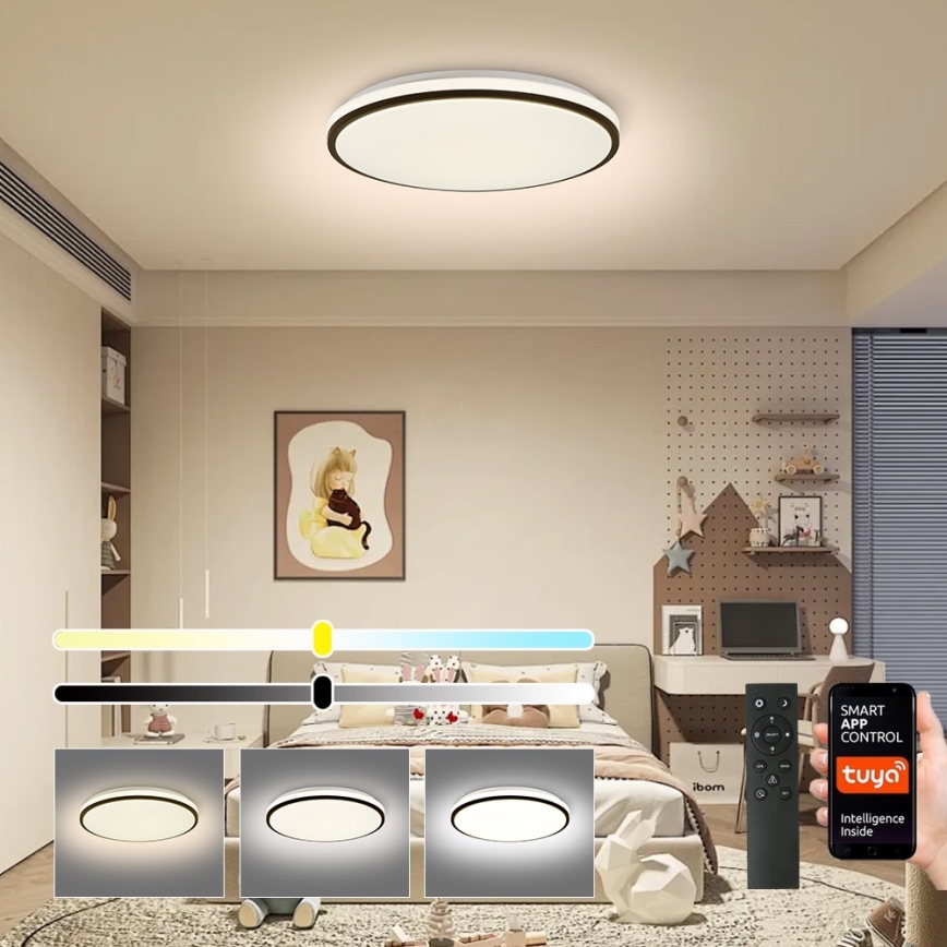 Brilagi - LED Димируем плафон SMART LED/36W/230V 3000-6000K Ø 45 см Wi-Fi Tuya + дистанционно управление
